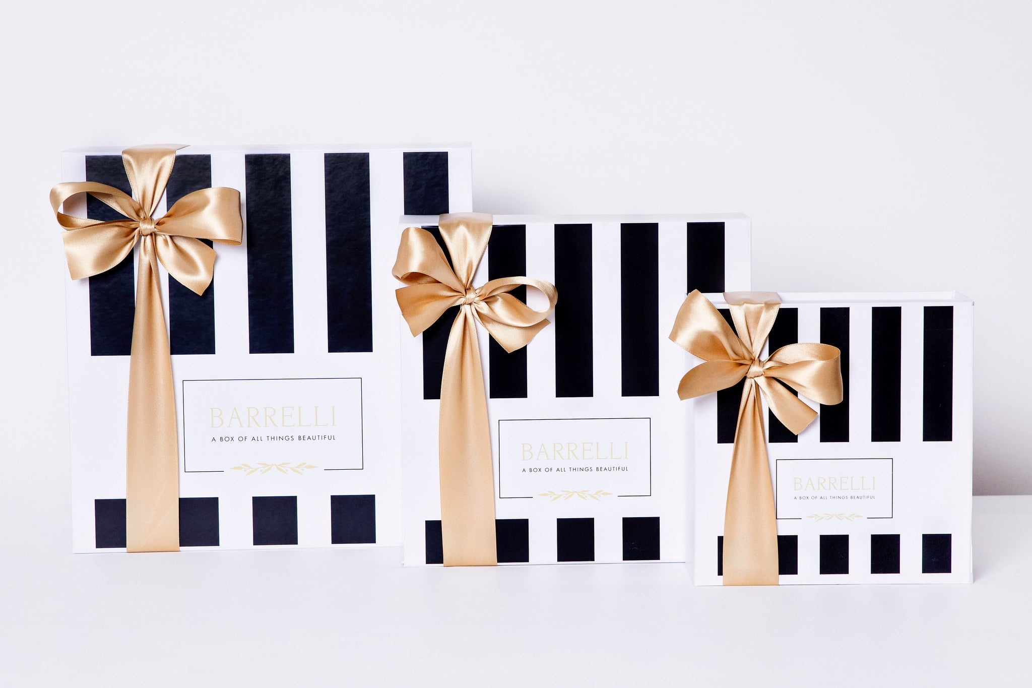 Black & White Stipes Gift Boxes